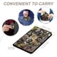 thumbnail image 4 of Trébol Negro Porta Pasaporte y Cartera de Viaje Premium de Cuero PU, Funda de Pasaporte Bloqueo RFID con Ranuras para Tarjetas de Crédito, Estuche para Libro de Pasaporte para Familia 10cm × 15cm, 4 of 6