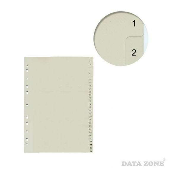 Separador A4 Numerado Archivable