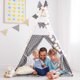 thumbnail image 3 of Carpa en forma de tipi Wilwolfer Kids para niñas y niños que juega en interiores y exteriores, 3 of 7
