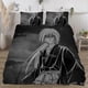 thumbnail image 3 of Juego de ropa de cama con funda nórdica estampada en 3D suave Rurouni Kenin con funda de edredón. Juego de 3 piezas que incluye fundas de almohada y funda., 3 of 3