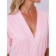 thumbnail image 5 of INSPIRE CHIC Bata de baño de punto waffle para mujer, ligera, de manga corta, con cinturón en la cintura, con bolsillos para verano y spa, talla S, rosa, 5 of 6