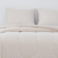 Hebra - Plumon Jacquard 2 Plazas Flechas Beige