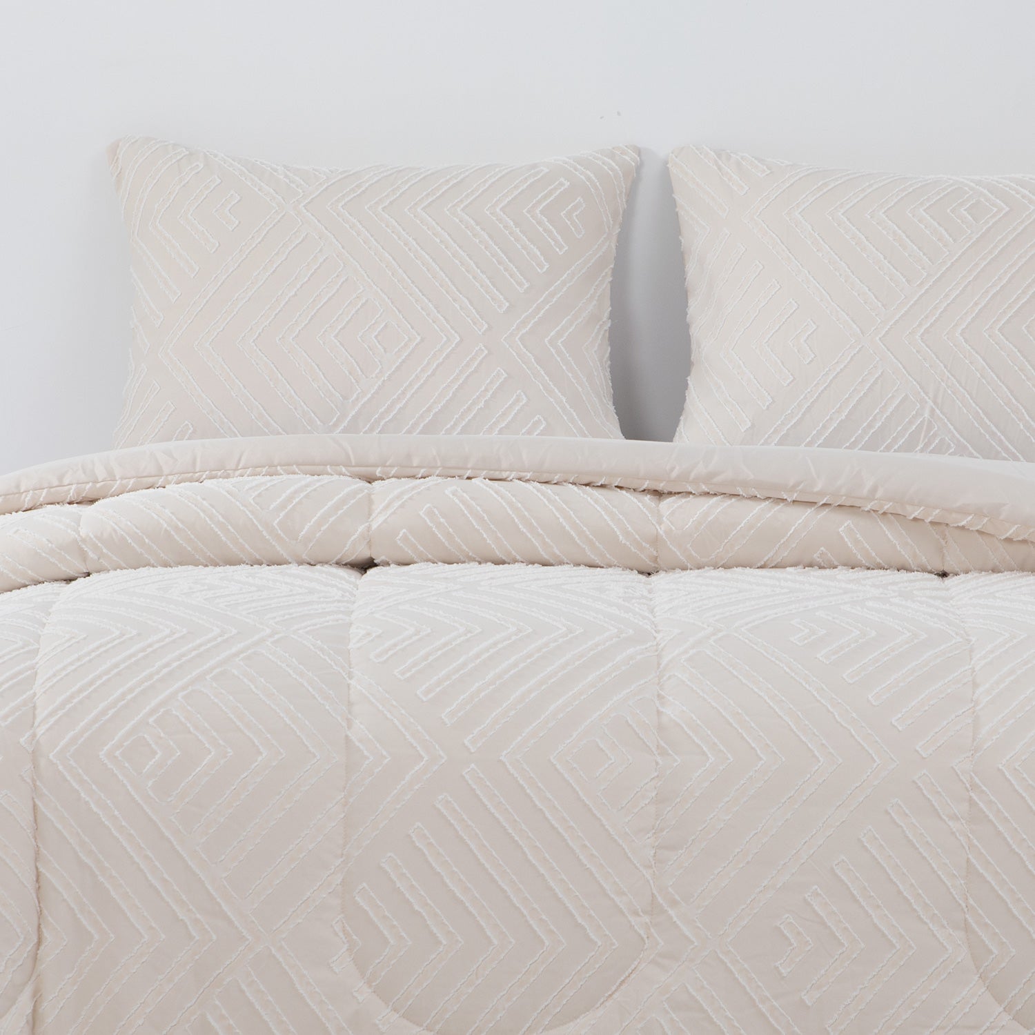 Hebra - Plumon Jacquard 2 Plazas Flechas Beige