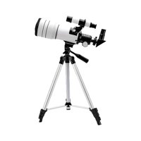 Magideal - Telescopio Para Adultos Y Niños, Kit Astronómico De 70 Mm De Apertura, Distancia Focal De 300 Mm, Refractor Antideslizante (15X-150X) Con Soporte Para