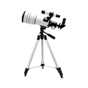 Magideal - Telescopio Para Adultos Y Niños, Kit Astronómico De 70 Mm De Apertura, Distancia Focal De 300 Mm, Refractor Antideslizante (15X-150X) Con Soporte Para