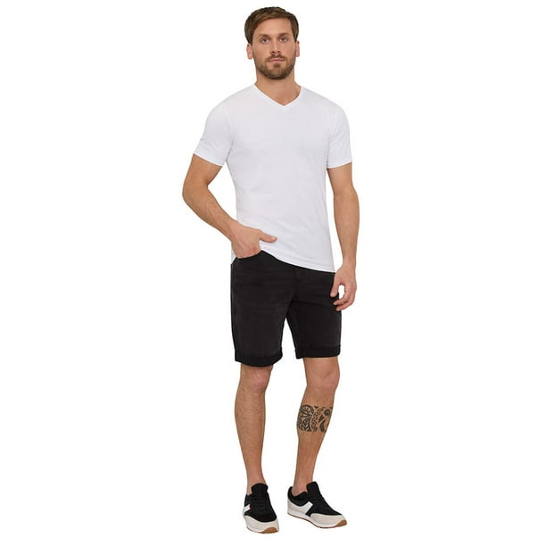 Bermuda Hombre Denim Negro Corona
