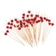 thumbnail image 2 of Corazón Palitos De Cóctel Sándwich Fruta Palillos De Dientes Suministros Para Fiestas Rojo, 2 of 3