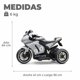 thumbnail image 3 of Moto Eléctrica Infantil 3 Ruedas Turbo 6v Gsx Blanco, 3 of 6