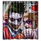thumbnail image 1 of Cortina de ducha Joker y Harley Quinn, juego de cortina de baño con ganchos, tamaño 66 x 72 pulgadas, 1 of 3