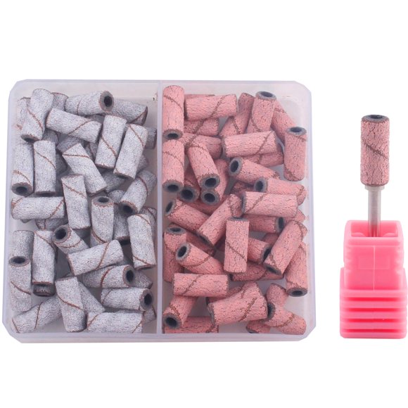 80 bandas pequeñas para limar uñas 150 granos para taladro de uñas (150#)