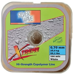 Silver Wave - Nylon Transparente Blanco 0,70Mm Resist25Kg Bobina100Mt