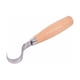 thumbnail image 5 of Cincel de precisión, herramienta de tallado de cuchillos con gancho para bricolaje, ergonómica, para trabajar la madera, doblado de cucharas, duradera, para principiantes, cuchillo de tallado de acero, 5 of 5