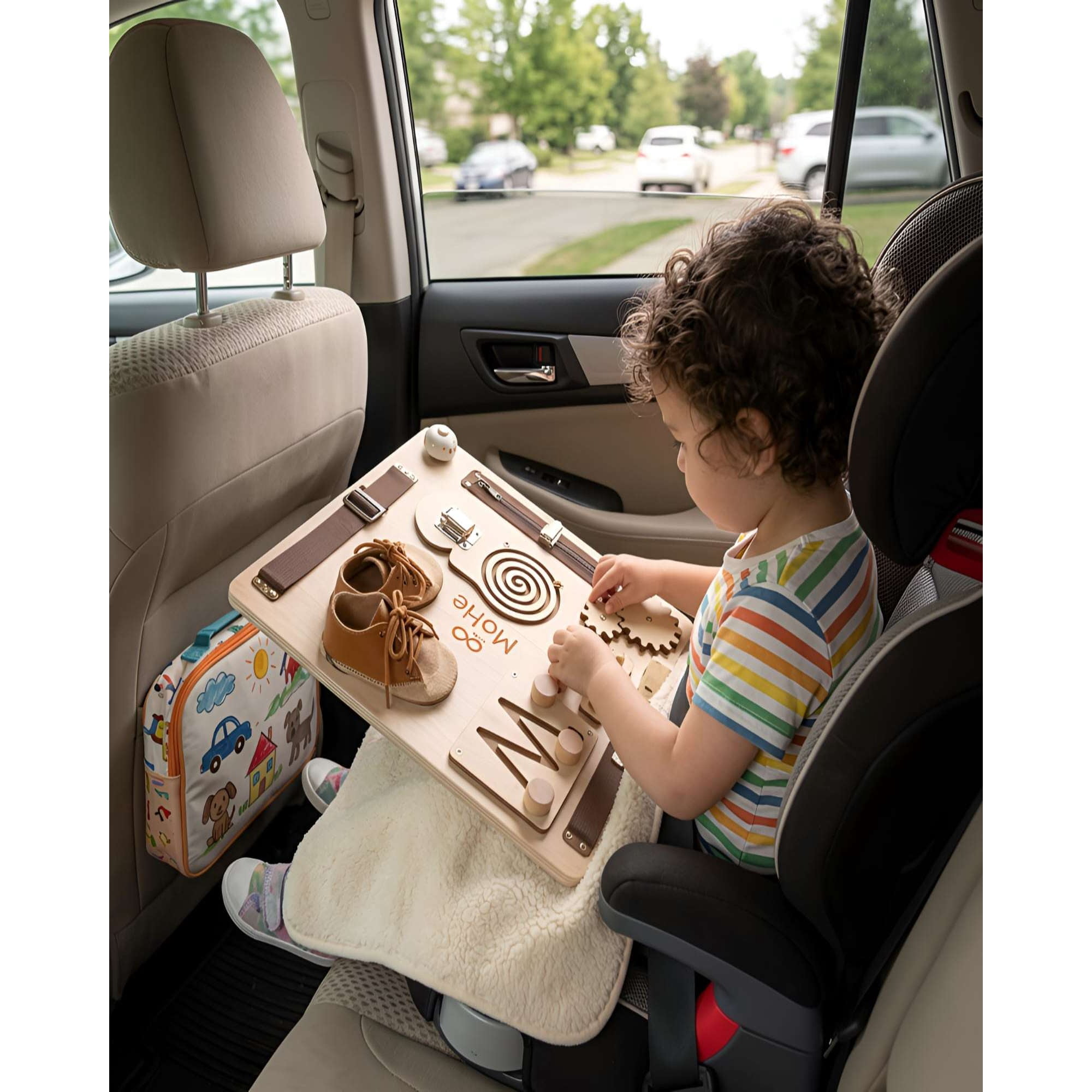 Myl Todo Hogar - Tablero Sensorial Busy Board De Madera Montessori Educativo
