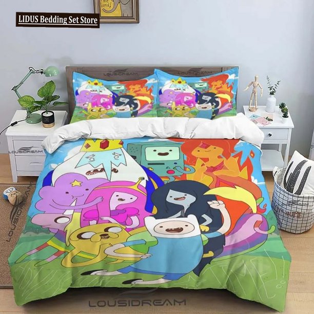 Cartoon Adventure Time Finn And Jake Duvet Cover Comforter Bed Single Twin Full Queen Size Youth Girl Boys Gift