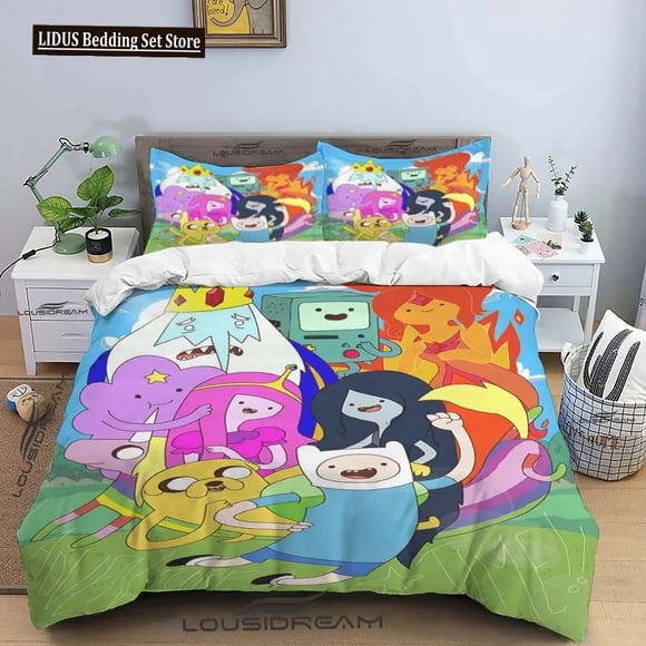 Cartoon Adventure Time Finn And Jake Duvet Cover Comforter Bed Single Twin Full Queen Size Youth Girl Boys Gift