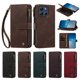 thumbnail image 4 of Funda Billetera Motorola Moto G86 con Cremallera y Soporte, Marrón, 4 of 6