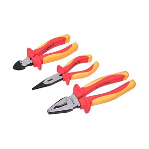 Juego De Alicates 3 Piezas Tactix Aislados 1000V