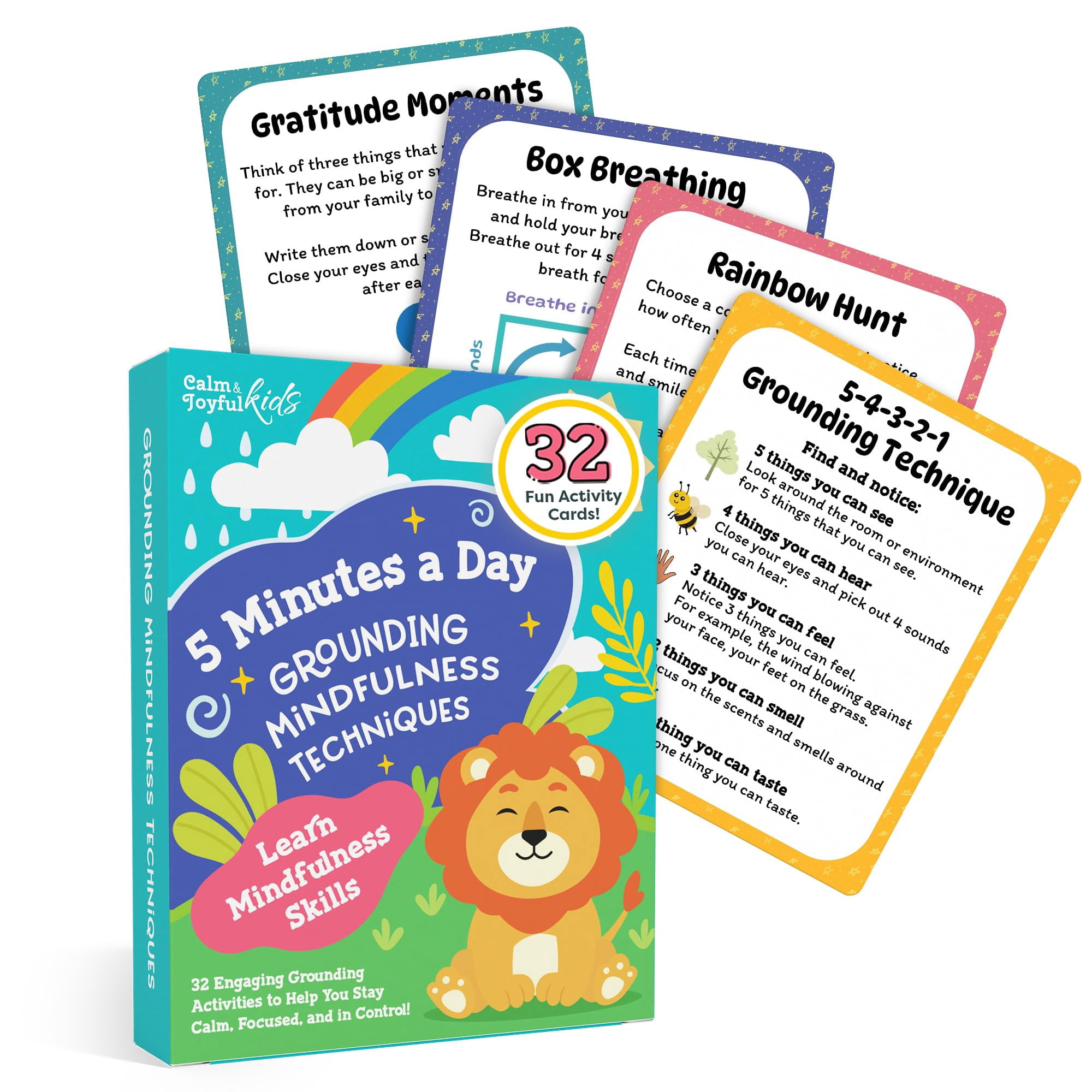 Calm And Joyful Kids - Tarjetas De Mindfulness Para Niños Tranquilos Y Alegres: Habilidades Socioemocionales