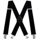 thumbnail image 1 of Tirantes Moulen para hombre con espalda en forma de X, 5 cm de ancho, ajustables, negros, 1 of 9