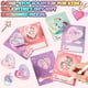 thumbnail image 3 of Funewest Set de 28 Tarros de Slime de Unicornio en Forma de Corazón para San Valentín para Niños, 3 of 6