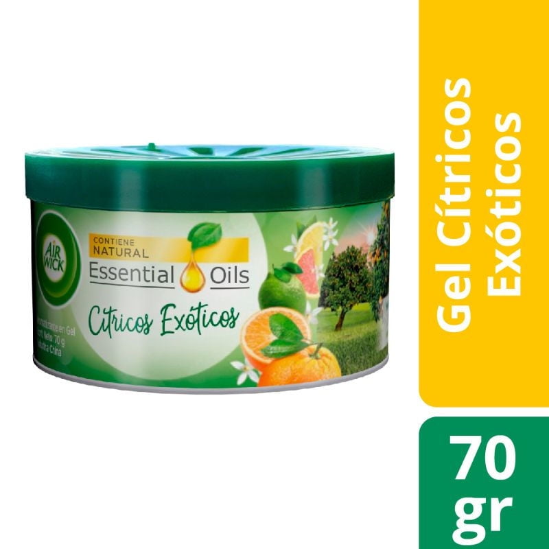 Desodorante Ambiental Gel En Lata Cítricos Exóticos 70 g Air Wick
