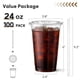 thumbnail image 2 of Vasos de plástico desechables AOZITA 24 oz (700 ml), paquete de 100 con tapas, 2 of 8