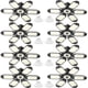 thumbnail image 1 of Luces LED de garaje LUCORUSC, paquete de 8, 200 W, 6500 K, 22000 lúmenes, 1 of 7