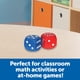 thumbnail image 2 of Foam Dice Learning Resources con puntos rojos y azules, 6 caras, juego de 2, 2 of 3