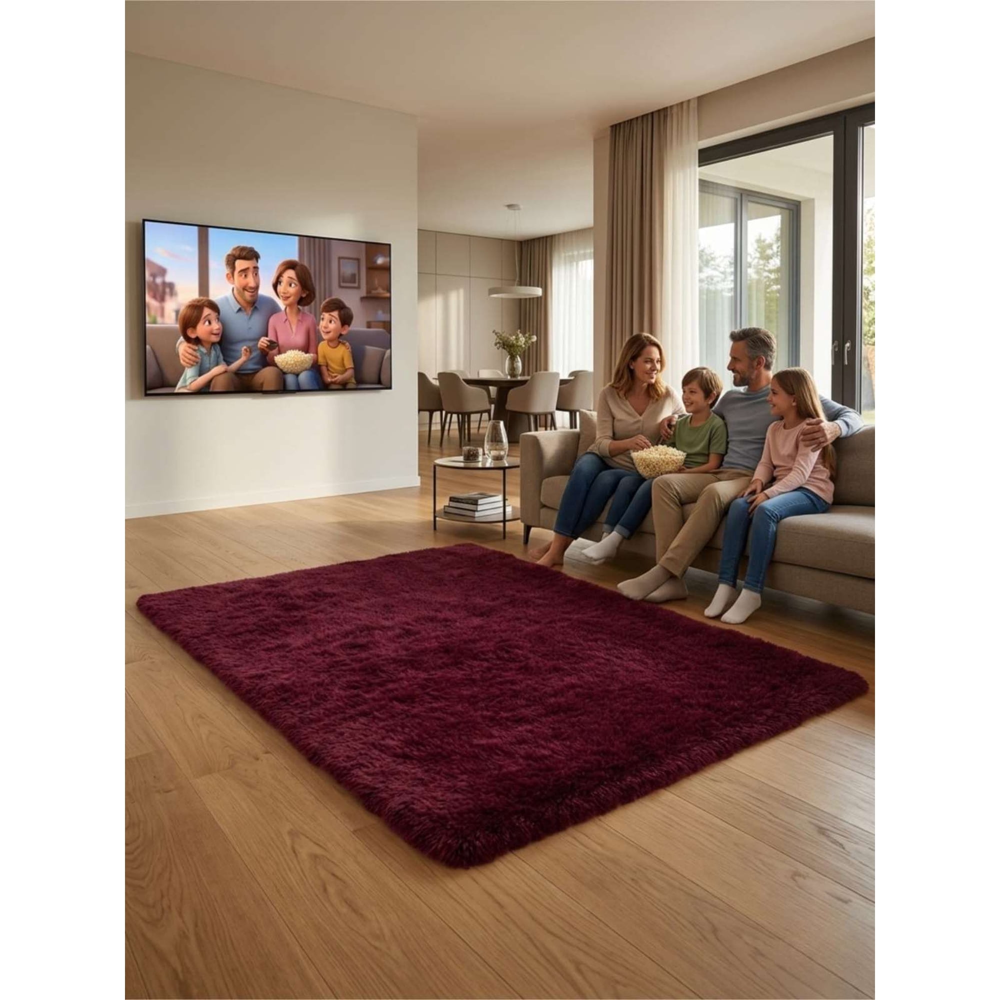 Todo Para El Hogar - Alfombras Pelo Largo Tamaño 150x200 Cm Super Suave