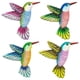 thumbnail image 4 of Paquete De 4 Estatuas De Decoración De Arte De Pared De Colibrí Para Colgar Para Decoración De Césped Interior, 4 of 5