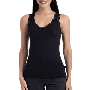 Lady Genny - Camiseta Sin Mangas Bamboo Encaje