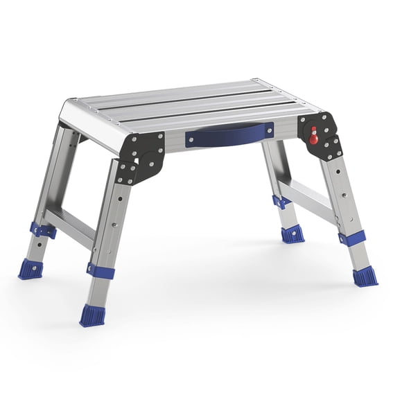 Taburete plegable ajustable Loyoda de aluminio de 30-40 cm