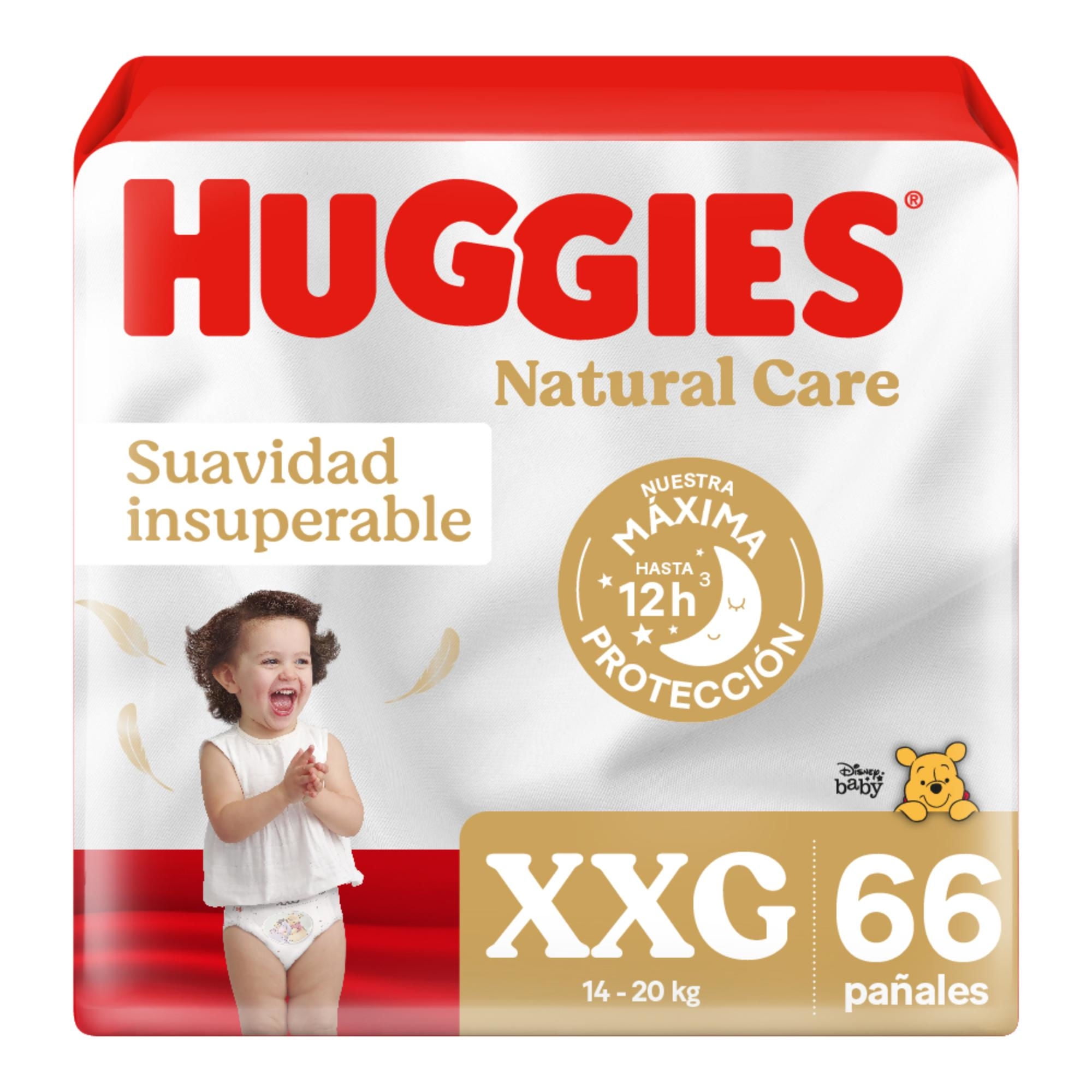 Pañales Natural Care Xxg 66 un Huggies