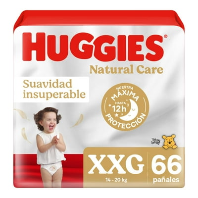 Pañales Natural Care Xxg 66 Un Huggies