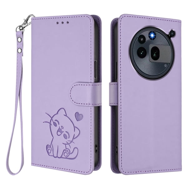 Funda Billetera Magnética para Nothing Phone 3A Pro, Lila Claro