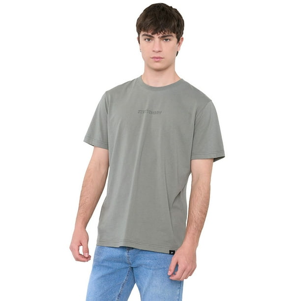 Polera Hombre Fun Texto Verde Corona