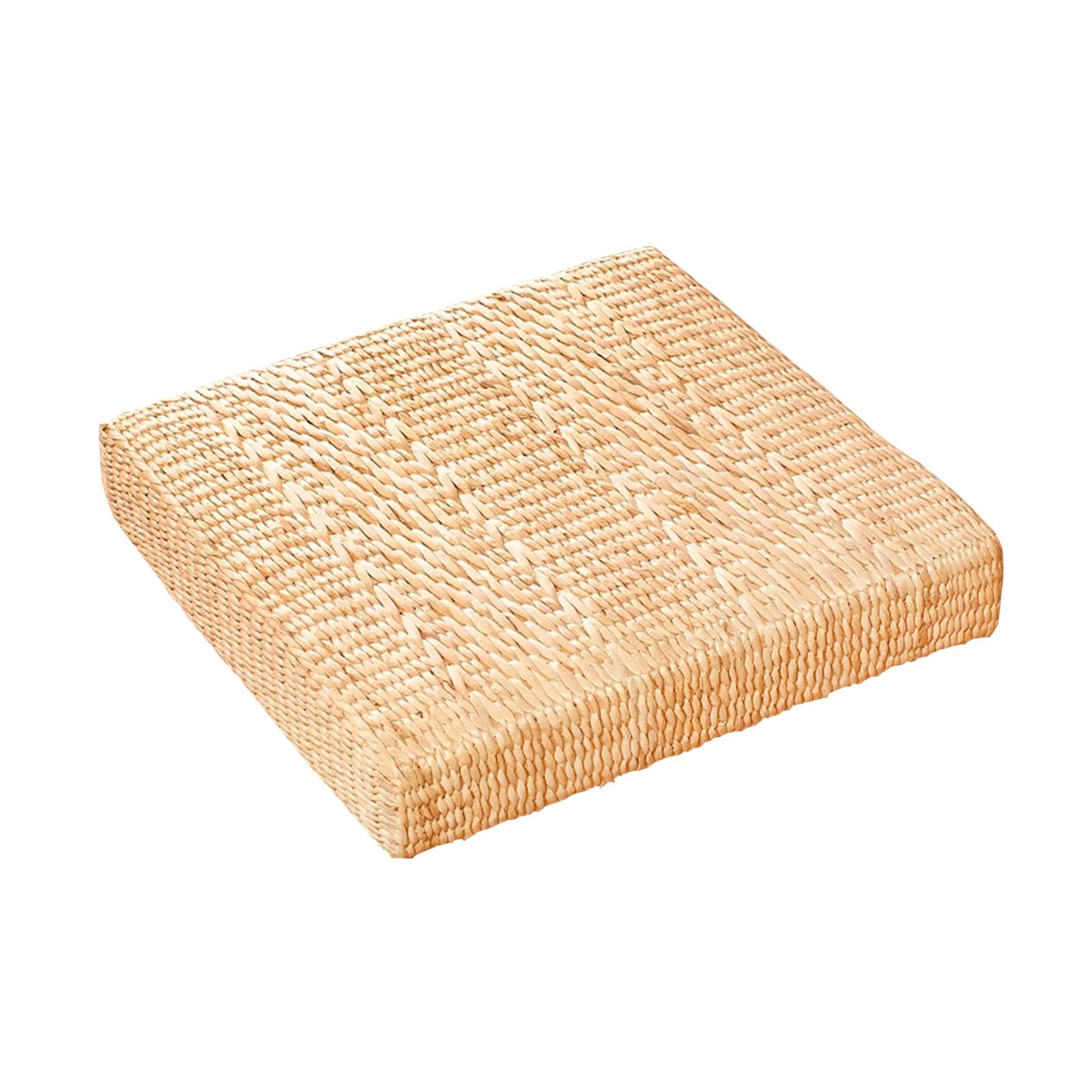 Ioensy - Cojín Para El Suelo, Alfombrilla Para Sentarse Hecha A Mano, Alfombrilla Para Asiento De Silla Para Decoración Del Hogar, Comedor, 40x40cm