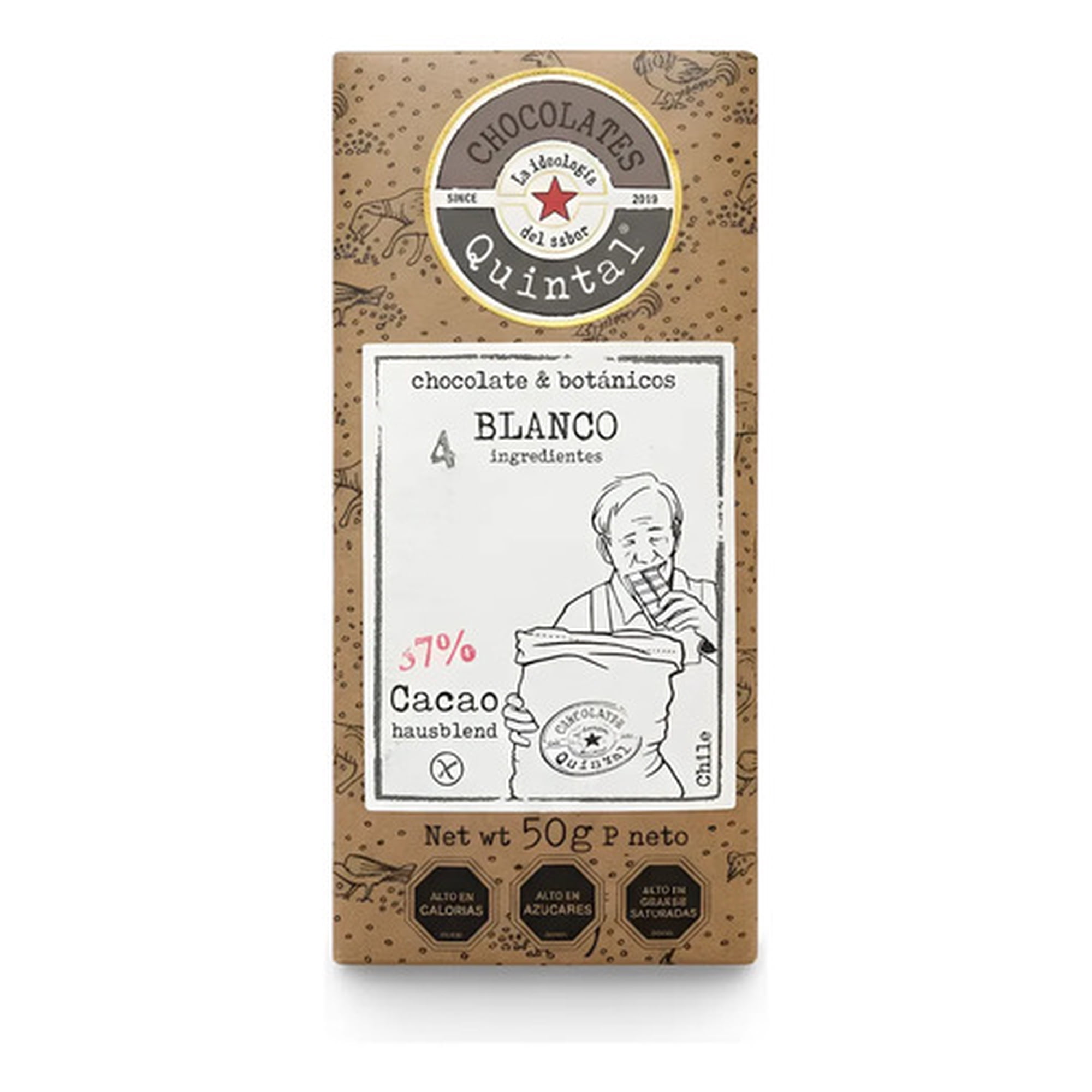 Quintal - Chocolate Blanco 37% Cacao - Barra 250g
