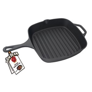 Jim Beam - Plancha Cuadrada Grill Hierro Fundido