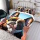 thumbnail image 3 of Bulldog Francés Conjunto de sábanas temático, trío de piezas, cómodo y amigable con la piel, diseño único, regalo de decoración para el hogar para familiares, amigos y fans,173cm *218cm, 3 of 6