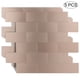 thumbnail image 1 of 5 Sheets Self-Adhesive Tile Stickers, Aluminum Plastic Shiny 3D Peel And Stick Waterproof Wallpaper Kitchen Backsplash Stickers, For Home Bathroom Room Decor (11.6*11.3in), 1 of 2