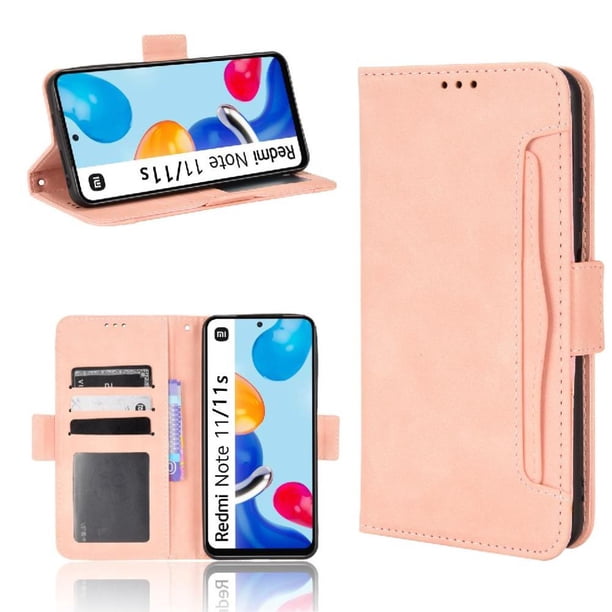 Funda Cartera Magnética para Xiaomi Redmi Note 11S- Tarjetero Desmontable, Cuero PU, Soporte
