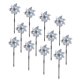 thumbnail image 1 of Molinillos de Viento para Jardín BATTIFE Paquete de 12 Reflectantes Plateados, 1 of 7