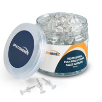 Push Pins Stationeriex 100 Transparentes Para Tablón De Anuncios