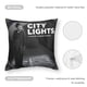 thumbnail image 5 of Luces de la Ciudad Fundas de almohada de terciopelo con tema, regalos de funda de almohada, decoración para el hogar, cojín de lanzar, regalo de cumpleaños para fans y parejas.30*30cm., 5 of 6