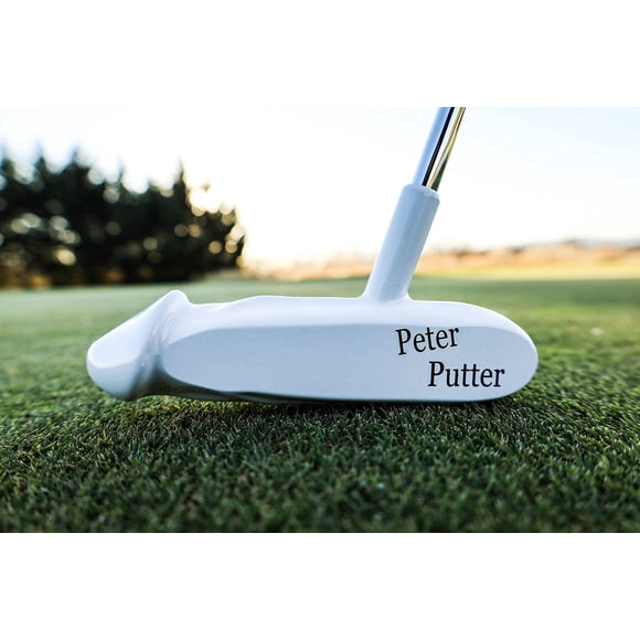 Putter de Golf PETER PUTTER Blanco de Grafito con Flexión Rígida