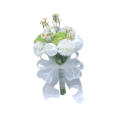 Bothyi - Ramos De Novia Artificiales Para Fiestas, San Valentín, Color Blanco