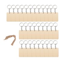 Bothyi - Juego De Llavero De Madera, Llavero, Llavero, Bolsa, Colgante Diy, Manualidades Colgantes, 6Cm X 4Cm