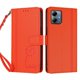 thumbnail image 3 of Funda Cartera Trébol para Motorola Moto G Power 2025 con Ranuras Tarjetas y Carga Inalámbrica Naranja, 3 of 6
