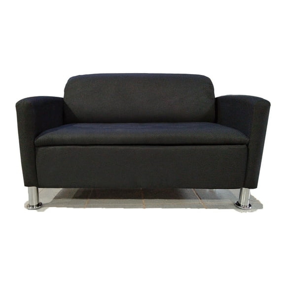 Mini Sillon Baul Negro Lino